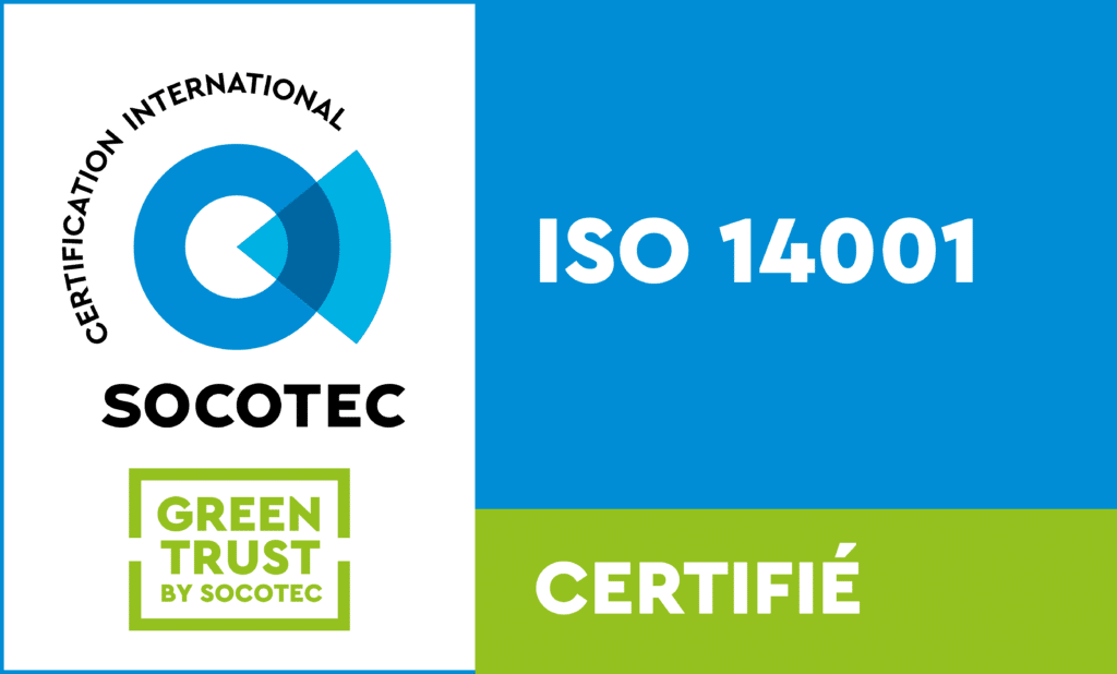 Certifié ISO 14001